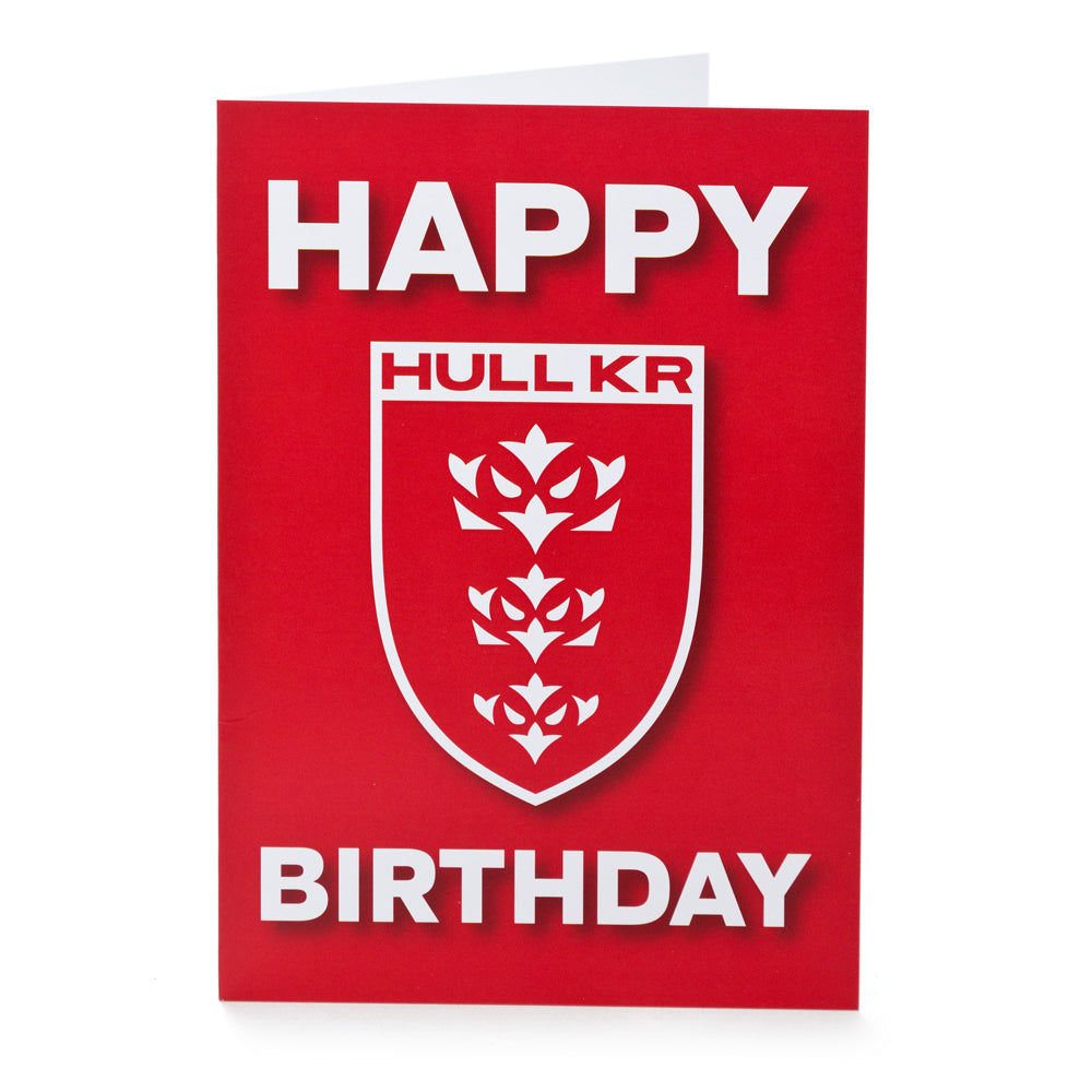 HULL KR CREST HAPPY BIRTHDAY CARD