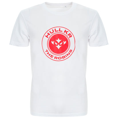 JUNIOR OXEN ROBINS ICON WHITE COTTON TEE