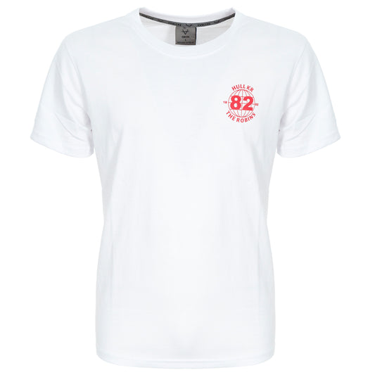 WHITE ROBINS PRINT TEE