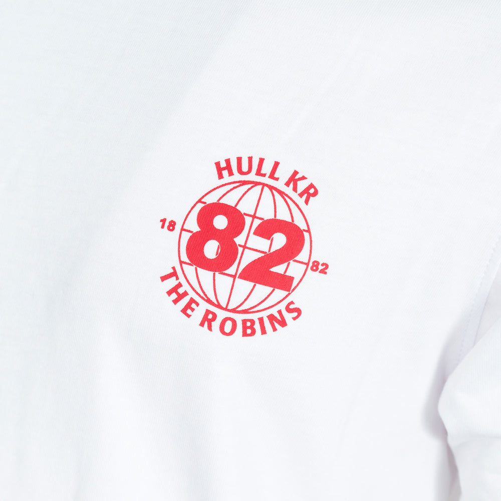 WHITE ROBINS PRINT TEE