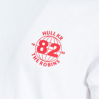 WHITE ROBINS PRINT TEE