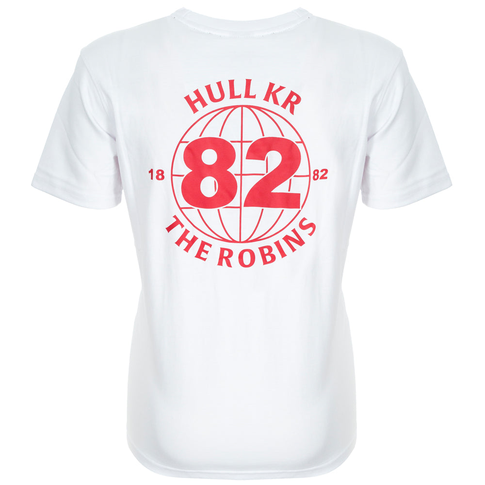 WHITE ROBINS PRINT TEE