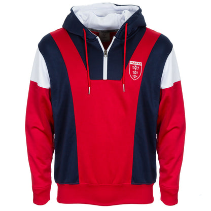 R/W/B 1/4 ZIP HOODY