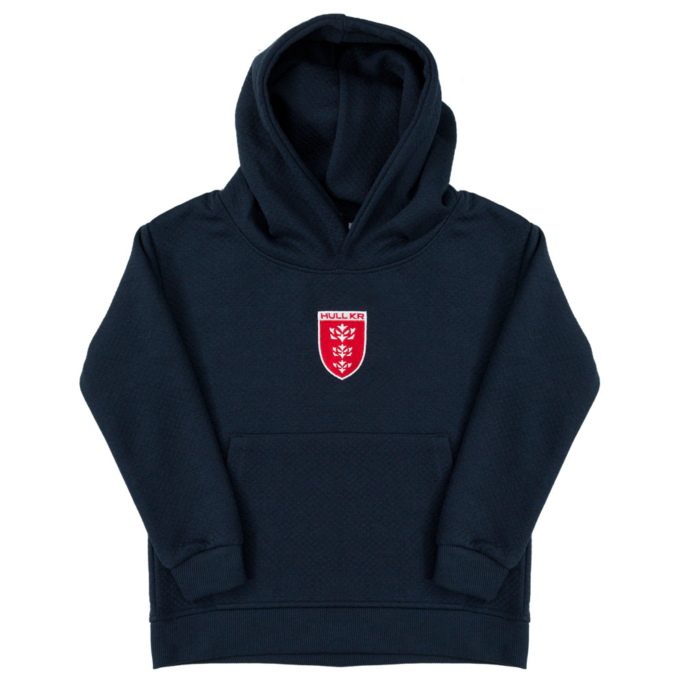 JUNIOR WAFFLE NAVY O/H HOODY