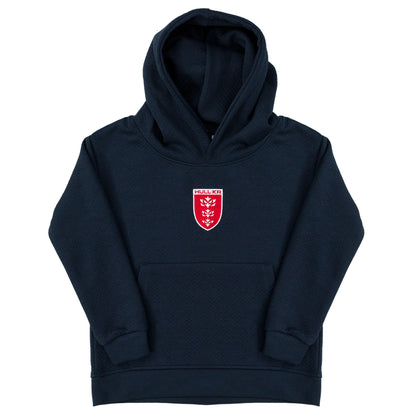 JUNIOR WAFFLE NAVY O/H HOODY