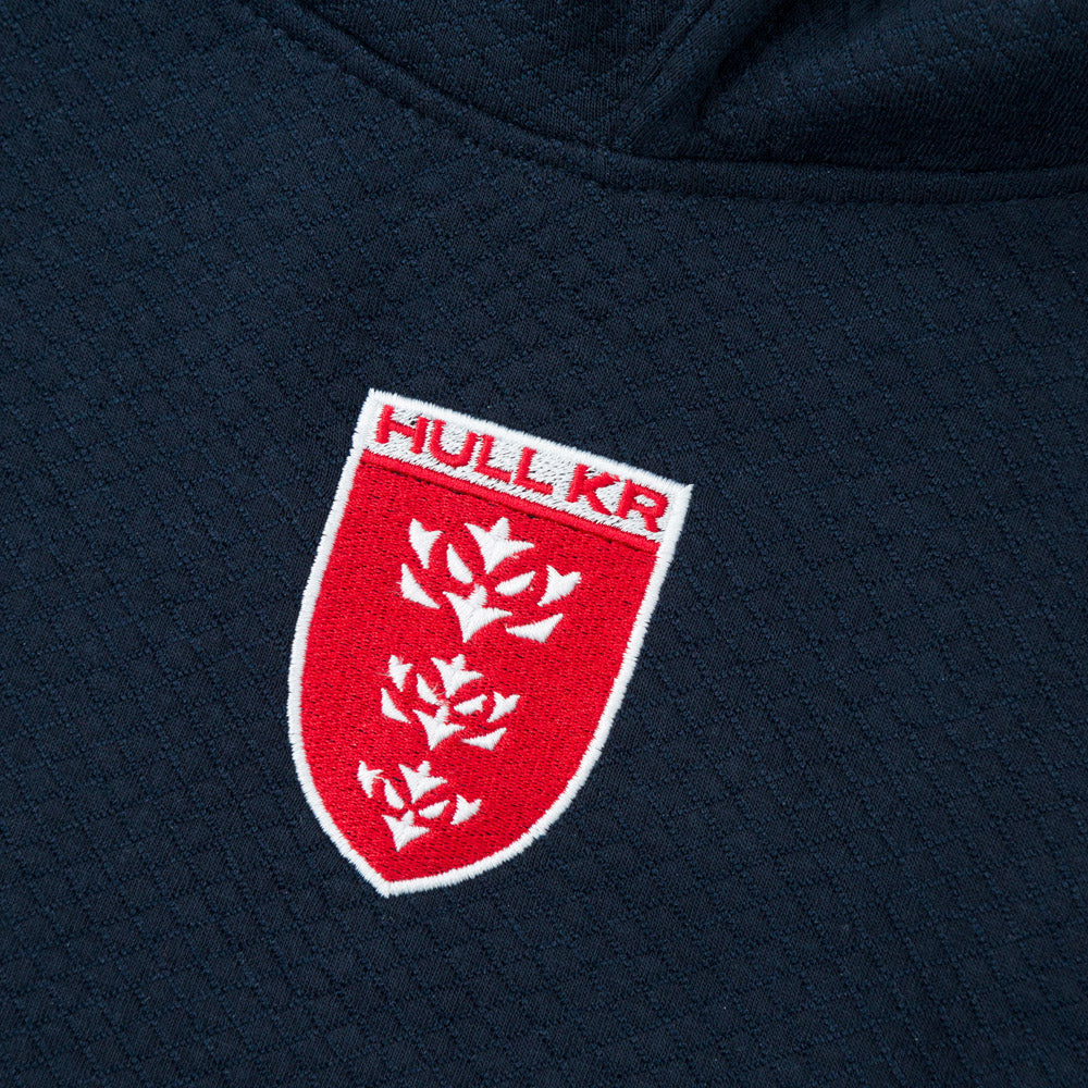JUNIOR WAFFLE NAVY O/H HOODY