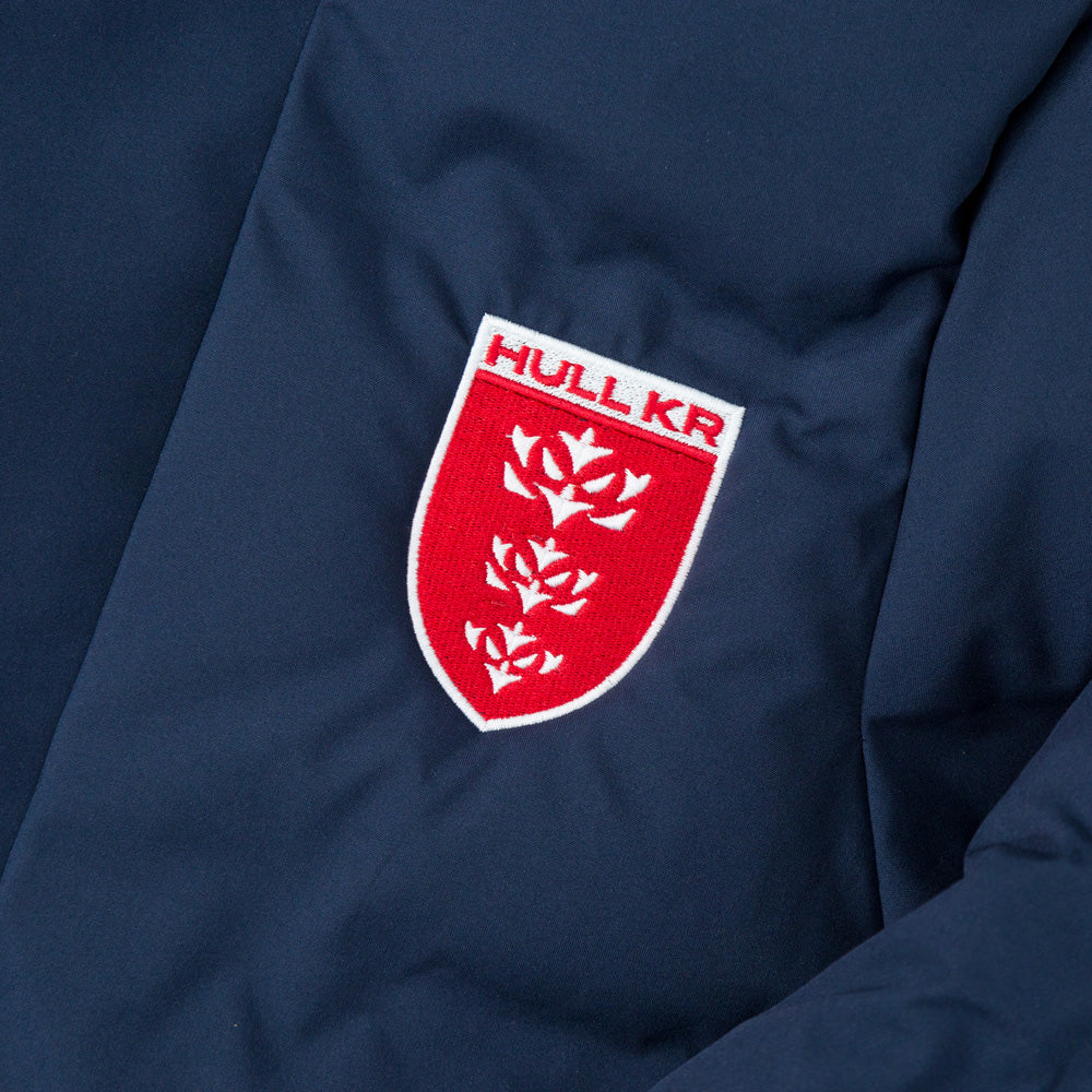 JUNIOR NAVY CREST PADDED COAT