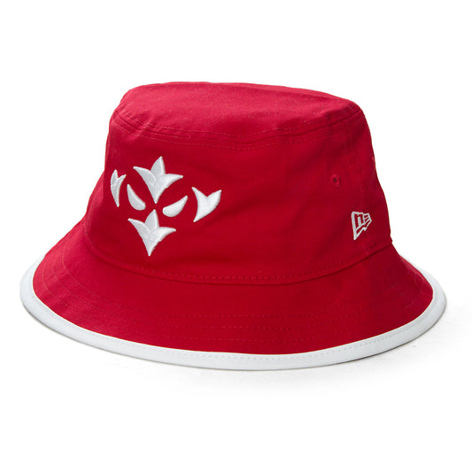 NEW ERA RED BUCKET HAT