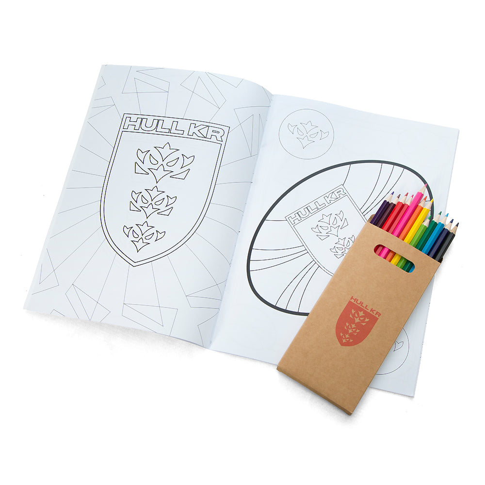 HULL KR COLOURING BOOK AND PENCILS