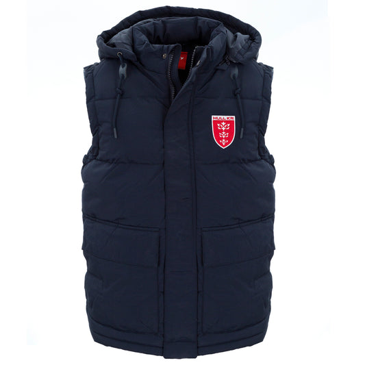 NAVY CREST GILET