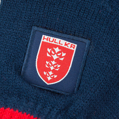 NAVY CREST TOUCH SCREEN GLOVES