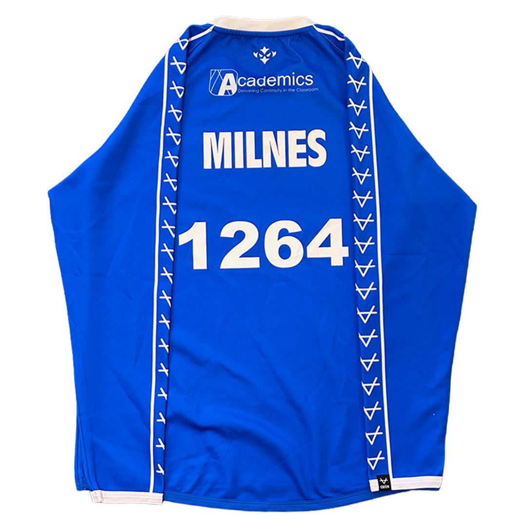 ROWAN MILNES PLAYER WORN 2025 WARM UP L/S - AUCTION