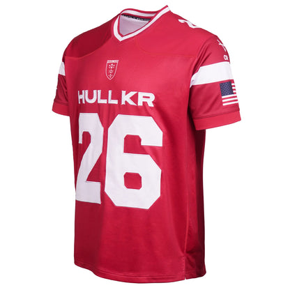 HULL KR USA CAPTAINS RUN GRID IRON SHIRT
