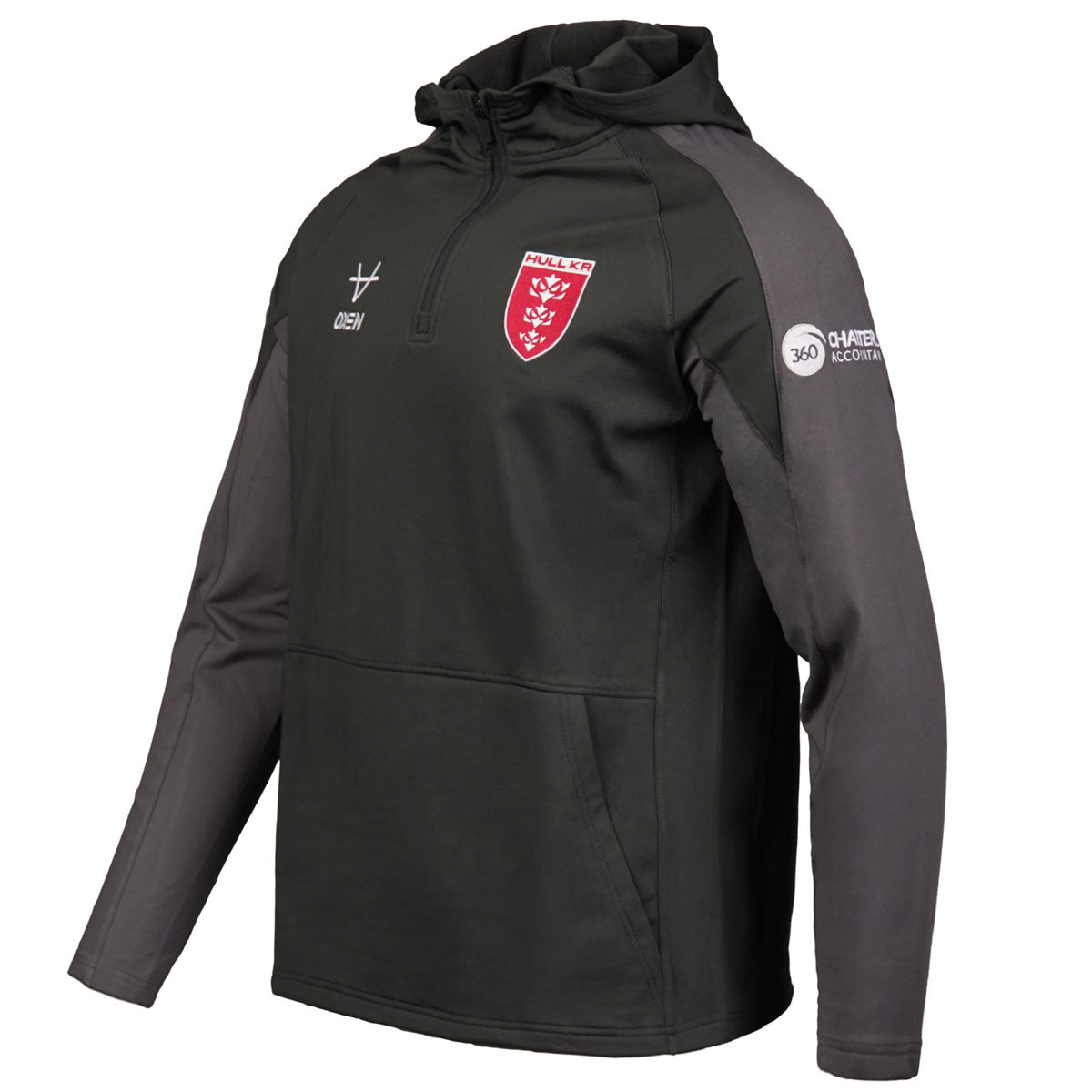 2027 CHARCOAL COACHES JUNIOR QZ HOODY