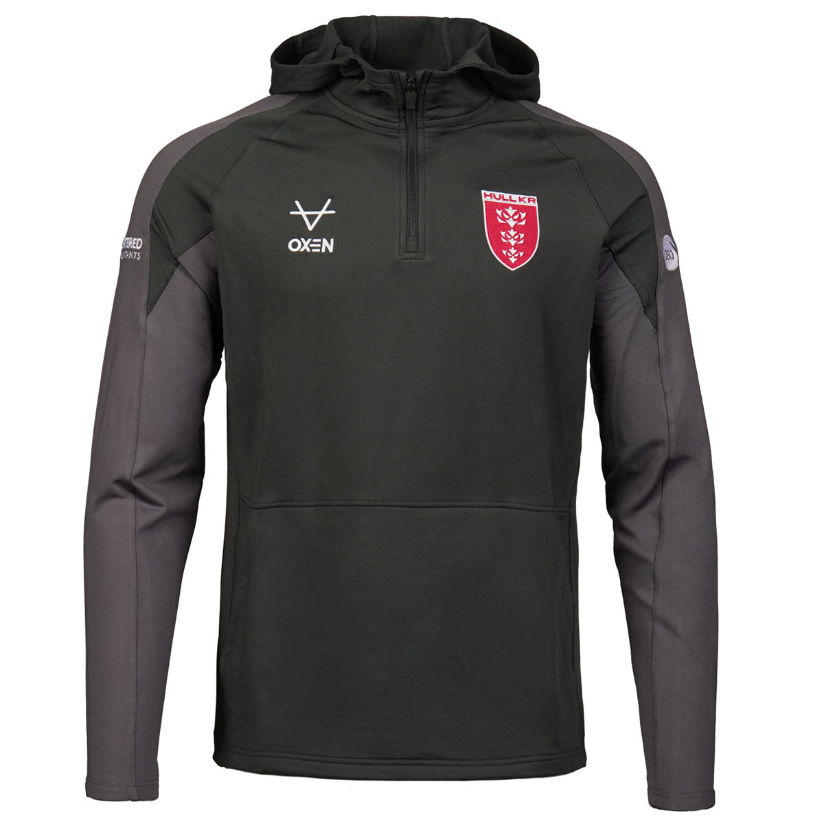 2027 CHARCOAL COACHES JUNIOR QZ HOODY