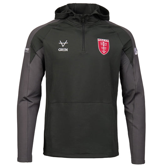 2027 CHARCOAL COACHES JUNIOR QZ HOODY
