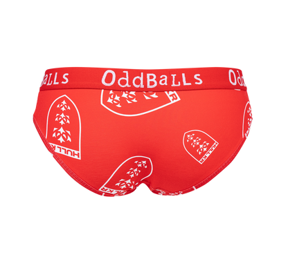 LADIES RED CREST ODDBALL BRIEFS