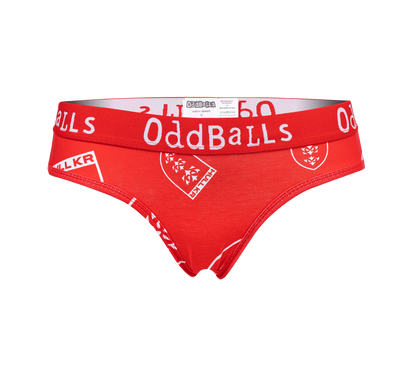 LADIES RED CREST ODDBALL BRIEFS