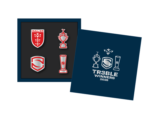 TREBLE WINNERS BOXED PIN BADGES - PRE ORDER!