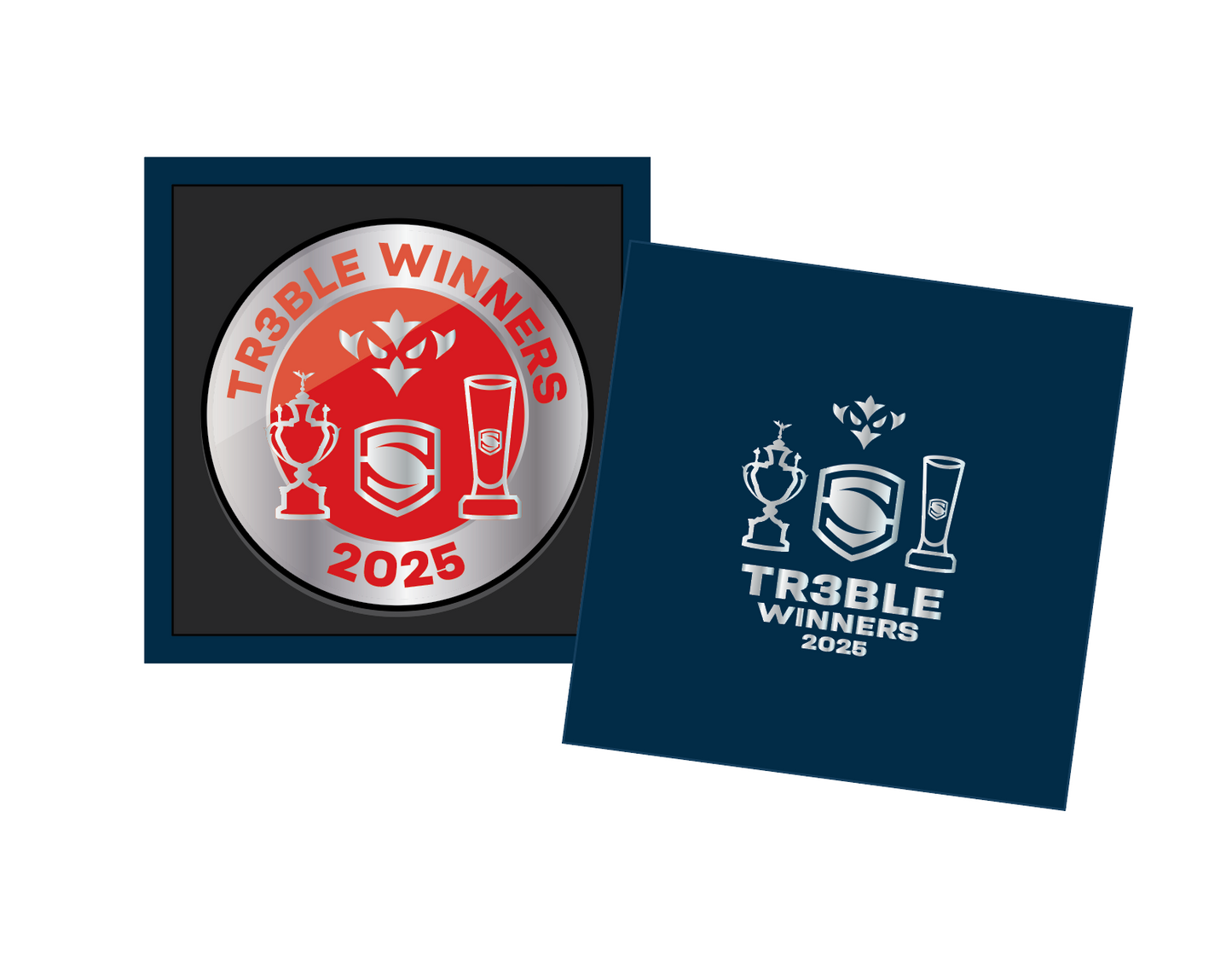 TREBLE WINNERS BOXED MEDAL - PRE ORDER!