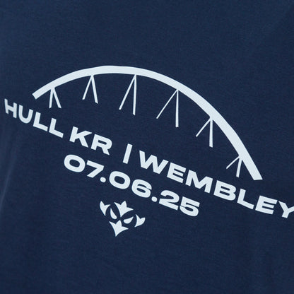 Navy Hull KR Wembley Arch Tee Close Up