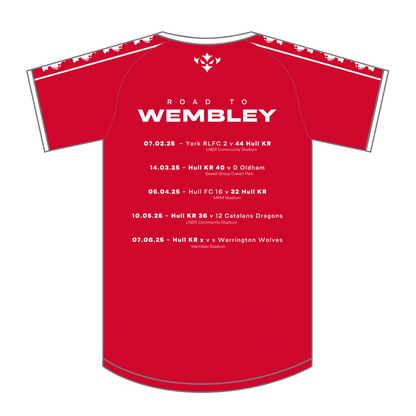 RED JUNIOR ROAD TO WEMBLEY TEE - PRE ORDER