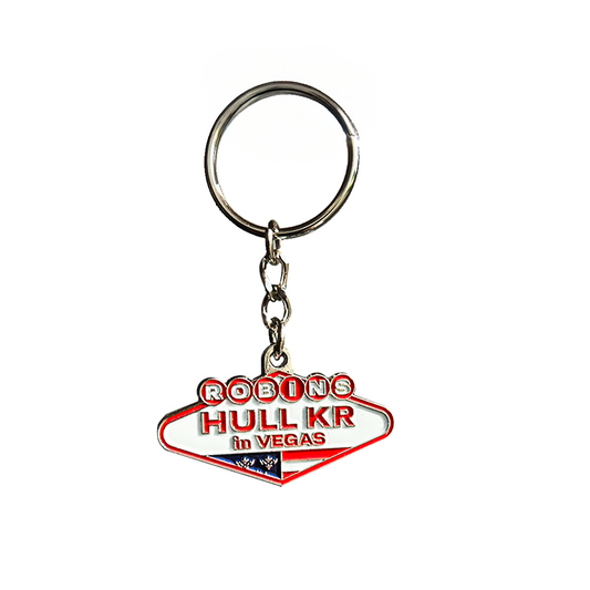 VEGAS METAL SIGN KEYRING