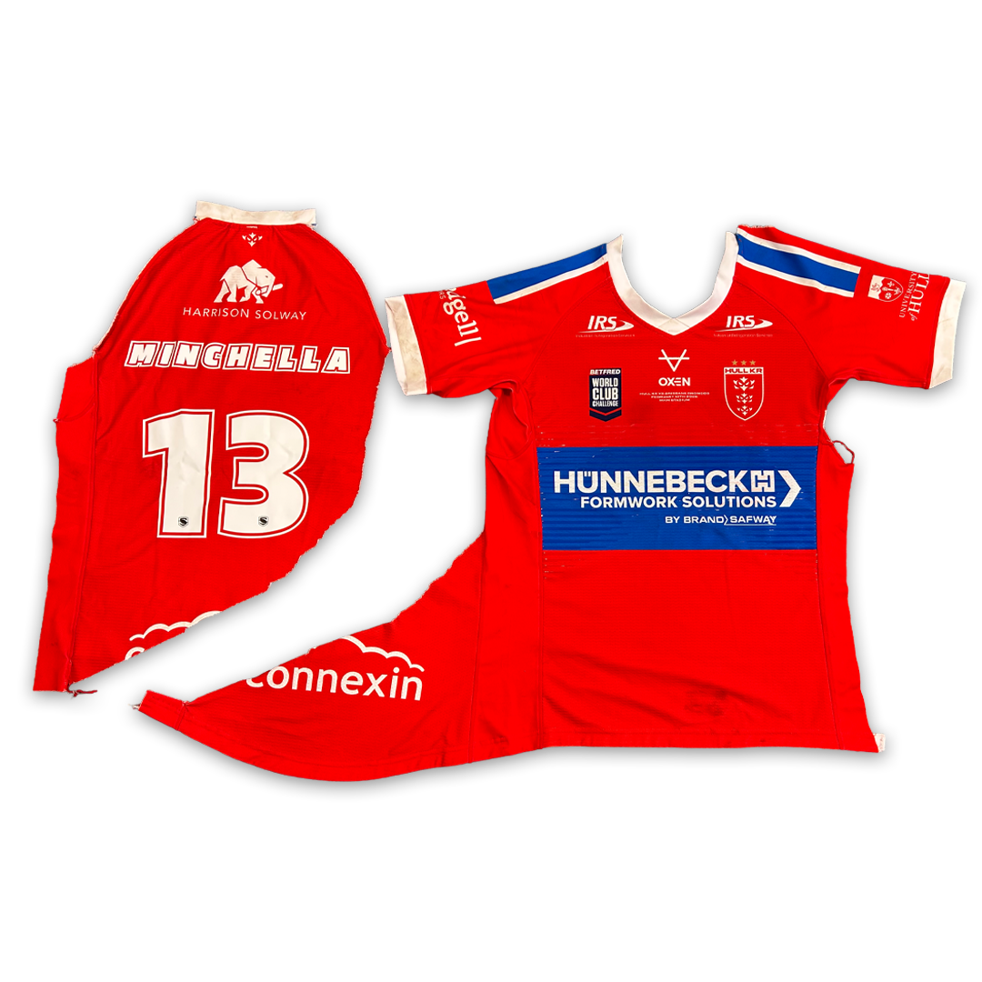 Elliot Minchella Player Worn World Club Challenge Shirt Auction