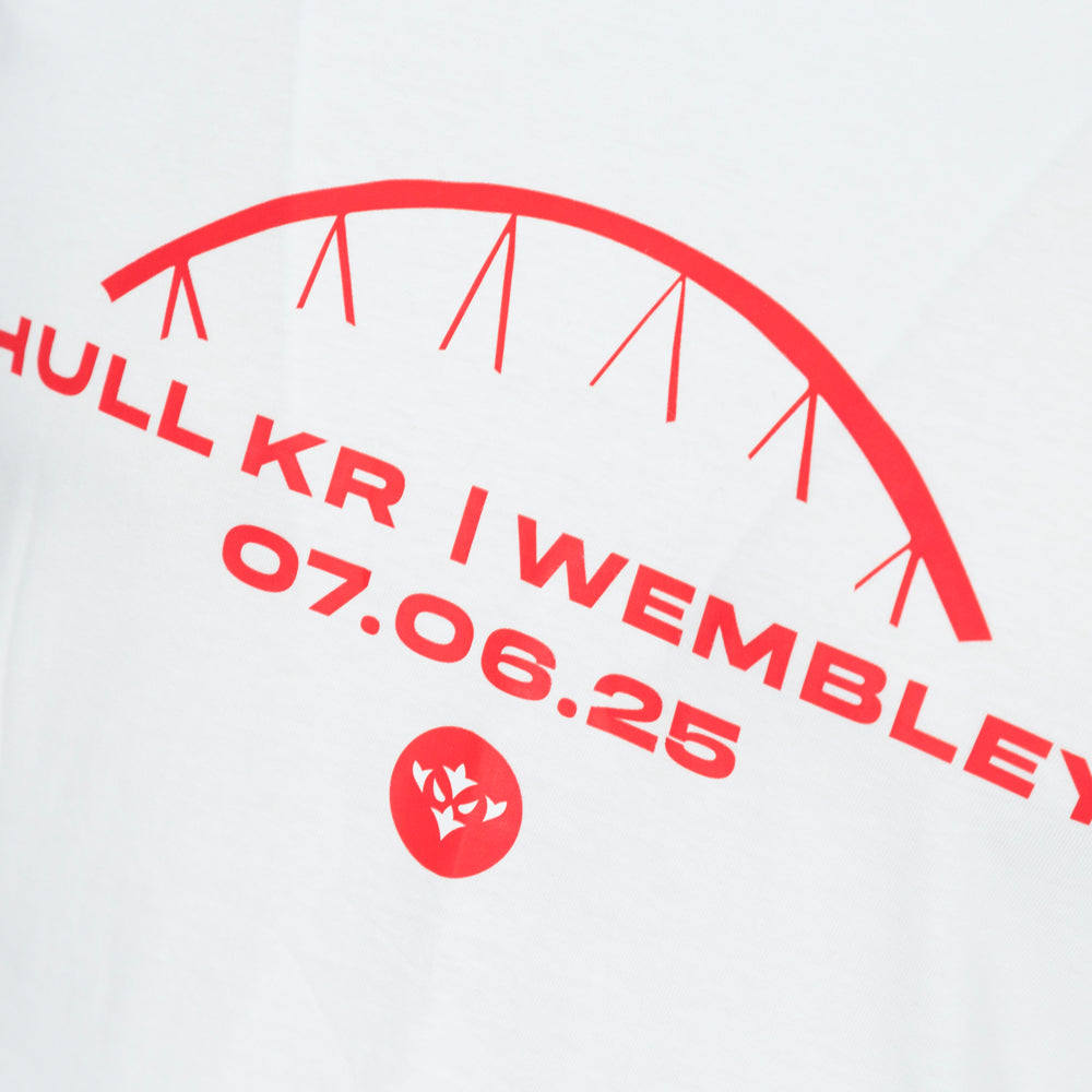 White Hull KR Wembley Arch Tee Close Up