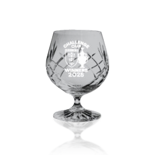 CHALLENGE CUP WINNERS BRANDY GLASS - PRE ORDER