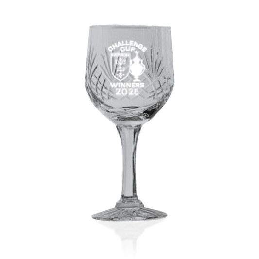 CHALLENGE CUP WINNERS WINE GLASS