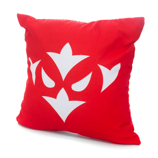 red icon cushion