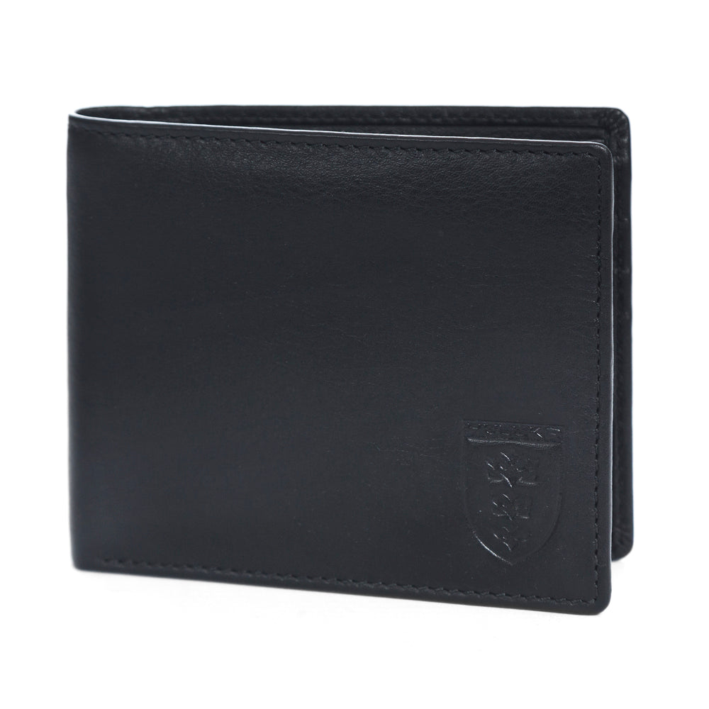BOXED BLACK LEATHER WALLET